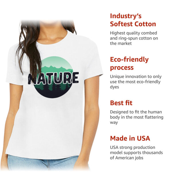 Nature Design Women's T-Shirt - Graphic T-Shirt - Landscape Relaxed Tee - Image 6