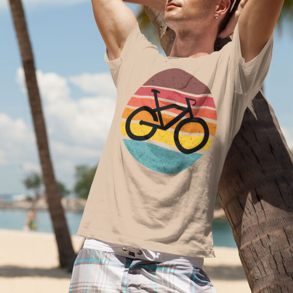 Bicycle Short Sleeve T-Shirt - Vintage T-Shirt - Themed Short Sleeve Tee - Image 4